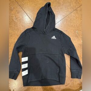 Adidas Kids Black and White Hoodie